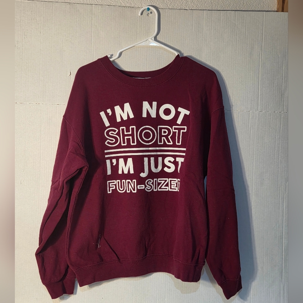 Women's Maroon Fun-Sized Sweatshirt Size Large